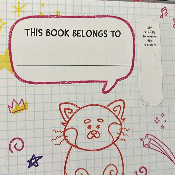 Disney Pixar Turning Red Panda Pals Storybook with 2 Friendship Bracelets - Picture 3 of 4